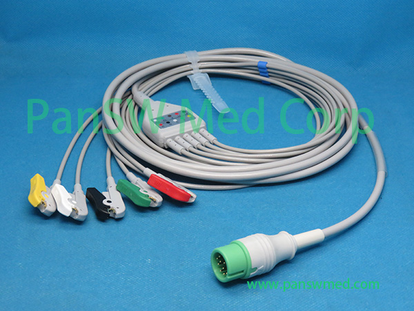 Compatible Comen NC 3 NC 5 Patient Monitor ECG Cable (2) – PanswMed